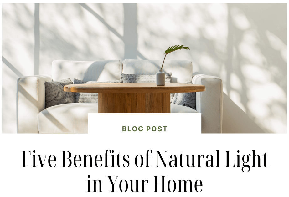 Five Benefits of Natural Light in Your Home Remodeling Trends