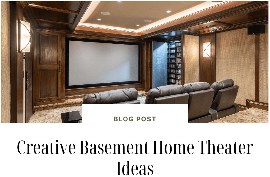 Showtime! Basement Home Theater Ideas for Your Remodel
