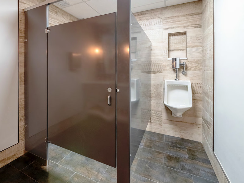 remodeled commercial bathroom by daniels design & remodeling